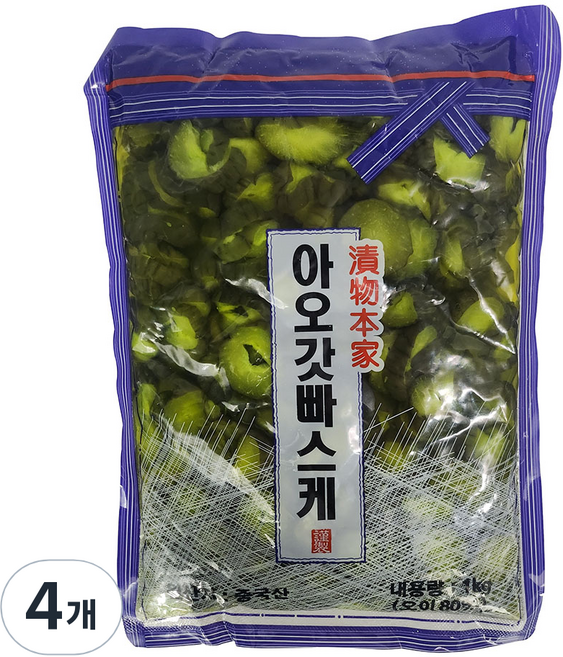 Hana Toho Food 醋漬小黃瓜, 4個, 1kg