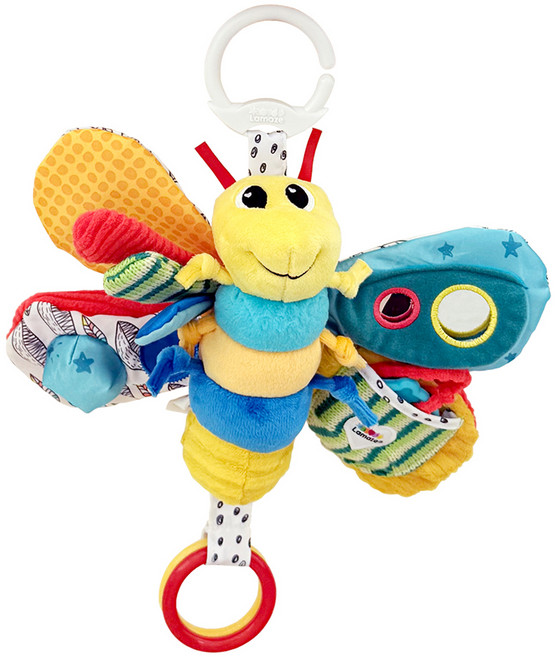 라마즈 노랑나비 유모차완구, 혼합 색상, 1개