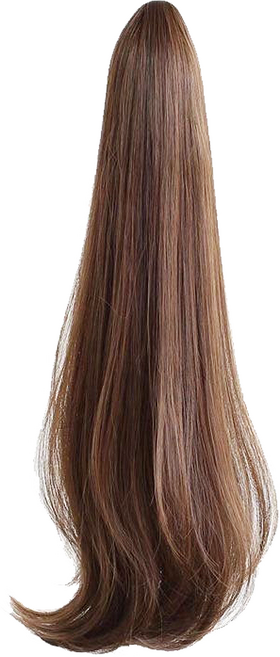 바코젤 포니테일 집게가발 부분가발, 라이트브라운, 1개