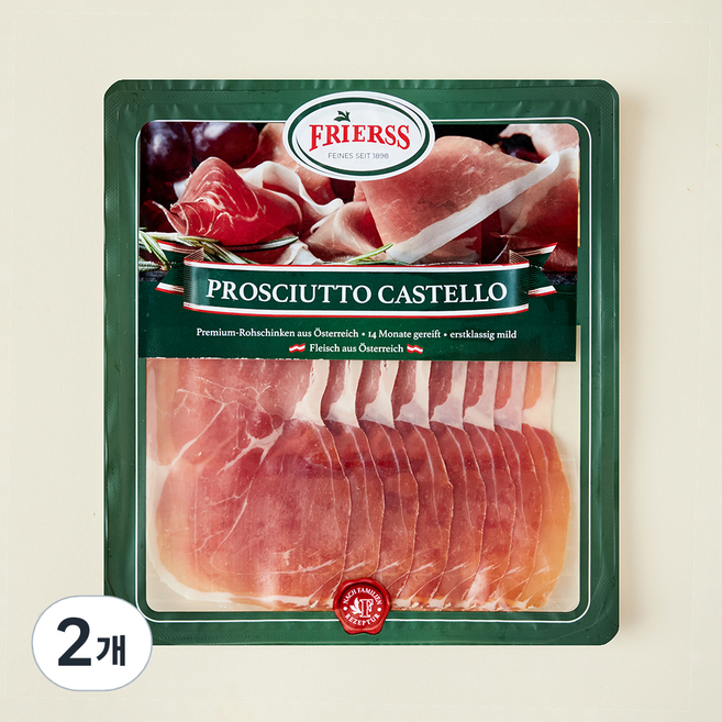 프리어스 프로슈토 카스텔로 슬라이스, 80g, 2개