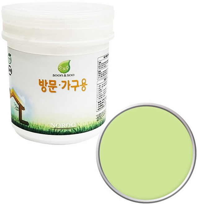 순앤수 방문 가구용 페인트, 파스텔라임NR4099, 1L, 1개