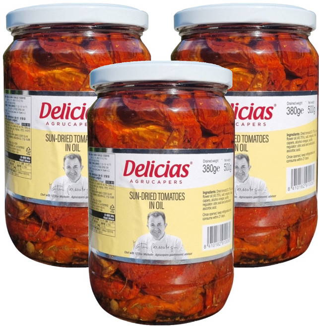 델리시아스케이퍼 썬드라이드 토마토, 500g, 3개
