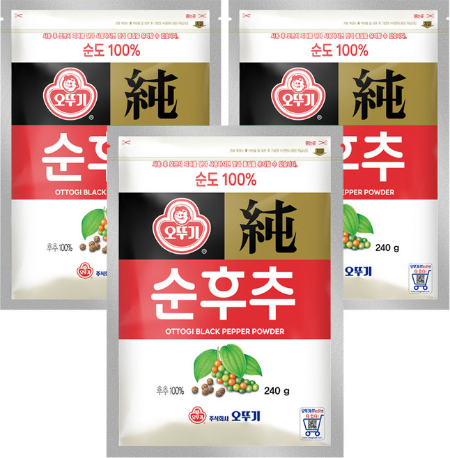 오뚜기 순후추, 240g, 3개