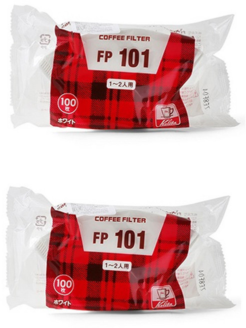 칼리타 101 백색 필터, 100개, 2개