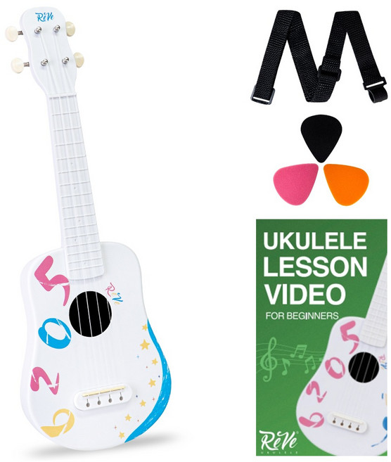 레브 입문용 우쿨렐레 초보 패키지 세트 RUA05S, 1세트, 소프라노