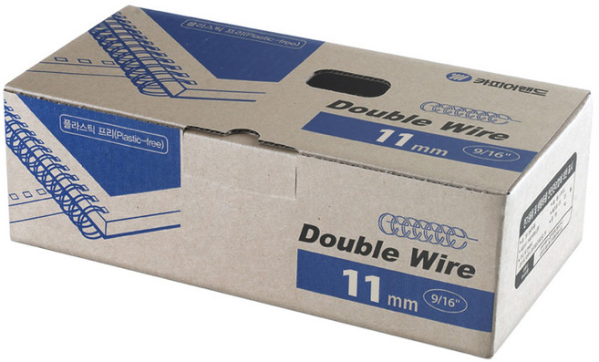 카피어랜드 3:1 와이어링 100개입, 11mm, 검정색, 1개