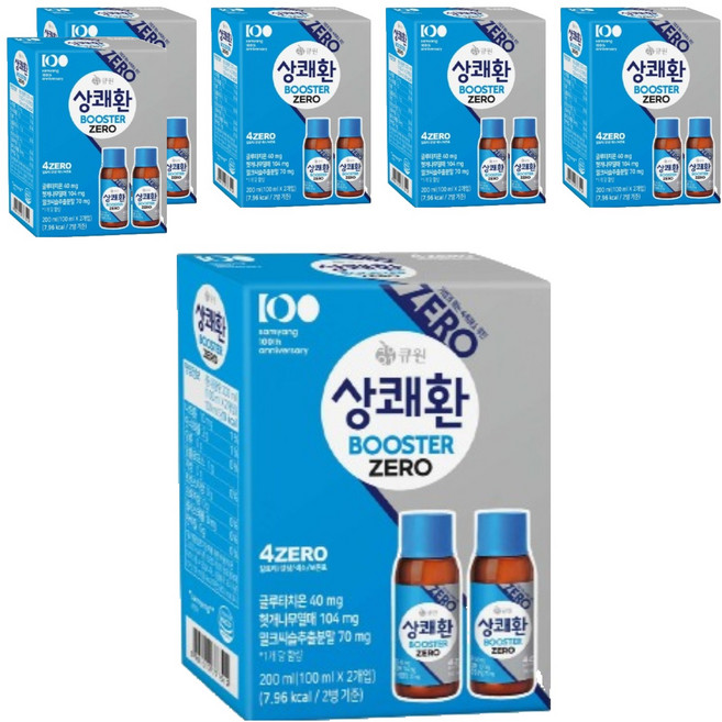 상쾌환 부스터 ZERO 숙취해소음료, 100ml, 12개