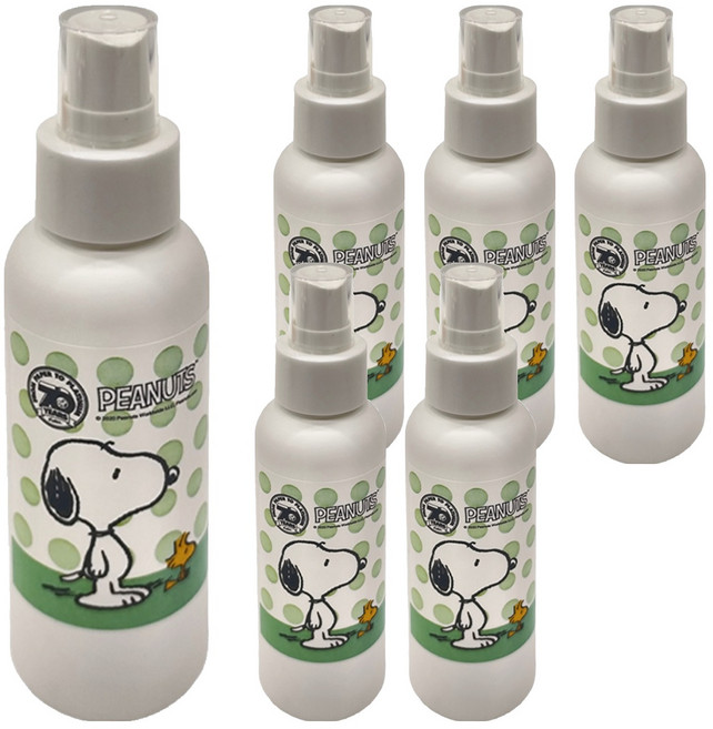 PEANUTS 史努比 70周年史奴比噴瓶 100ml, 綠點, 6件