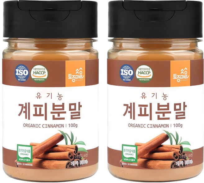토종마을 유기농 계피분말, 2개, 100g