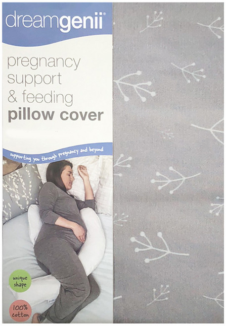 dreamgenii 多功能孕婦枕枕套, 灰色蒲公英
