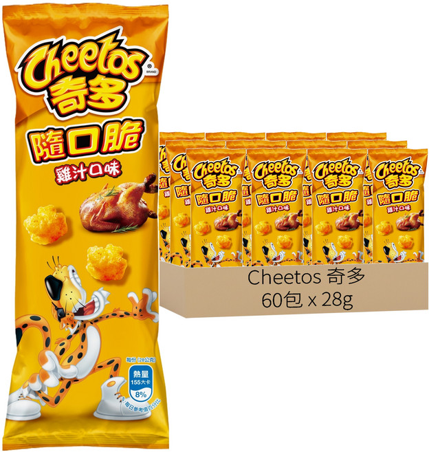 Cheetos 奇多 隨口脆 雞汁口味玉米脆, 28g, 60包