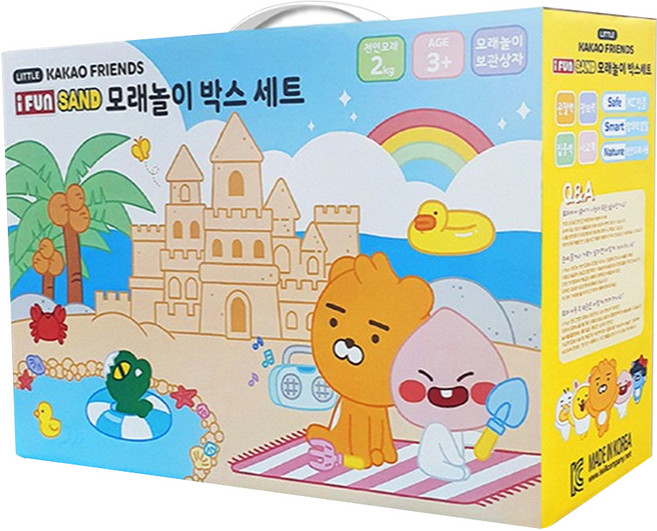i Fun SAND Kakao Friends 玩沙盒裝套組, 1組, 2.2kg, 多色