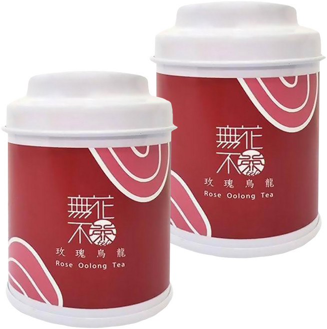 無藏茗茶 玫瑰烏龍茶 三角茶包 小茶罐, 3g, 3包, 2罐