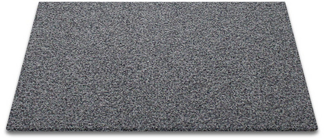 순수 코일 현관매트 120 x 80 cm 두께 12mm, 그레이 + 블랙, 1개