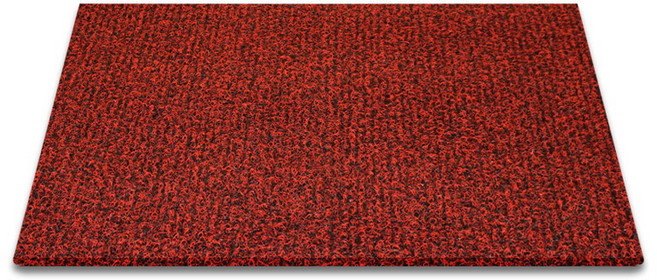 순수 코일 현관매트 100 x 120 cm 두께 20mm, 레드 + 블랙, 1개