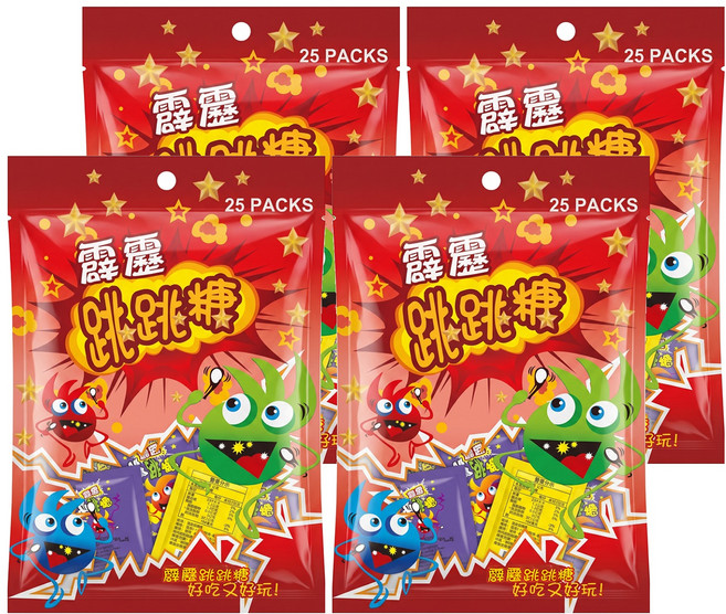 霹靂跳跳糖, 33g, 4袋
