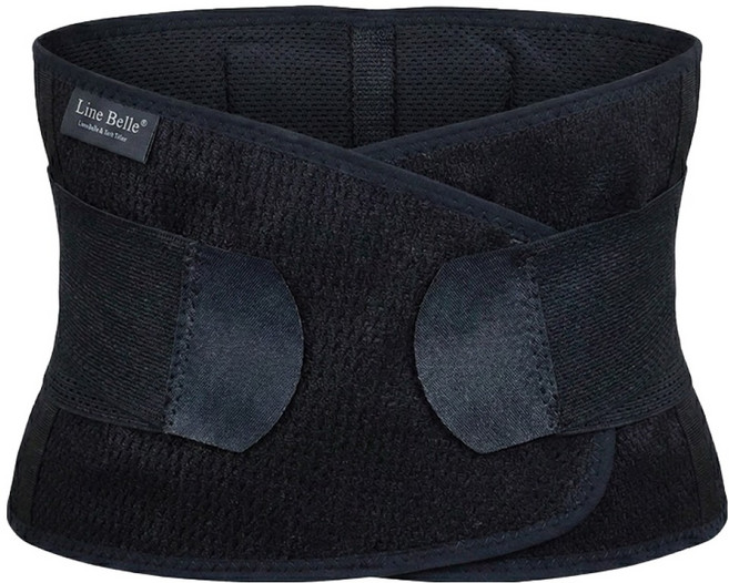라인벨라 메디 슬림 허리보호대 블랙, 1개