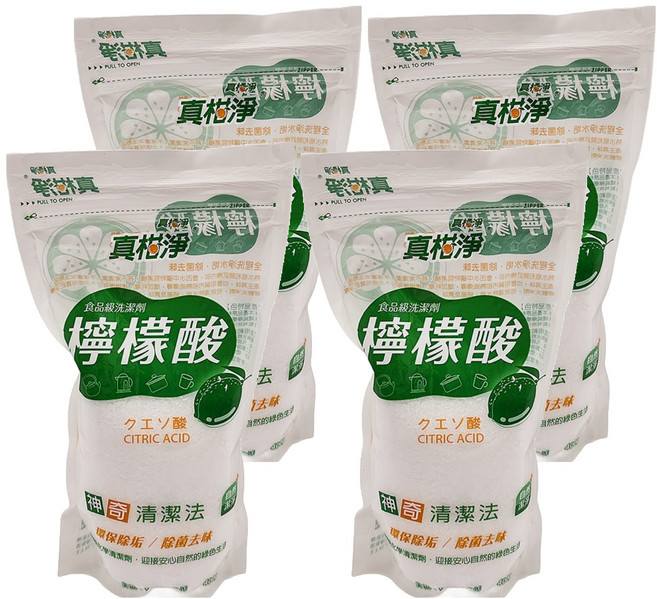 真柑淨 檸檬酸補充包, 400g, 4包