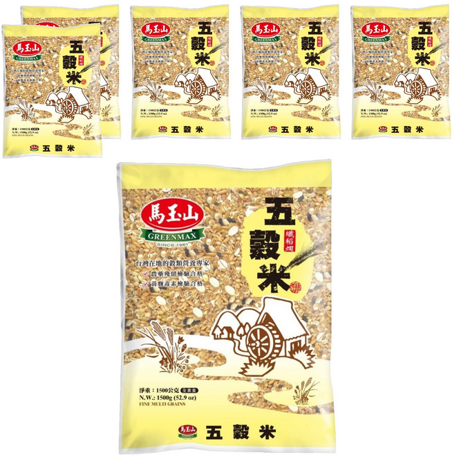 馬玉山 五穀米, 1.5kg, 6包