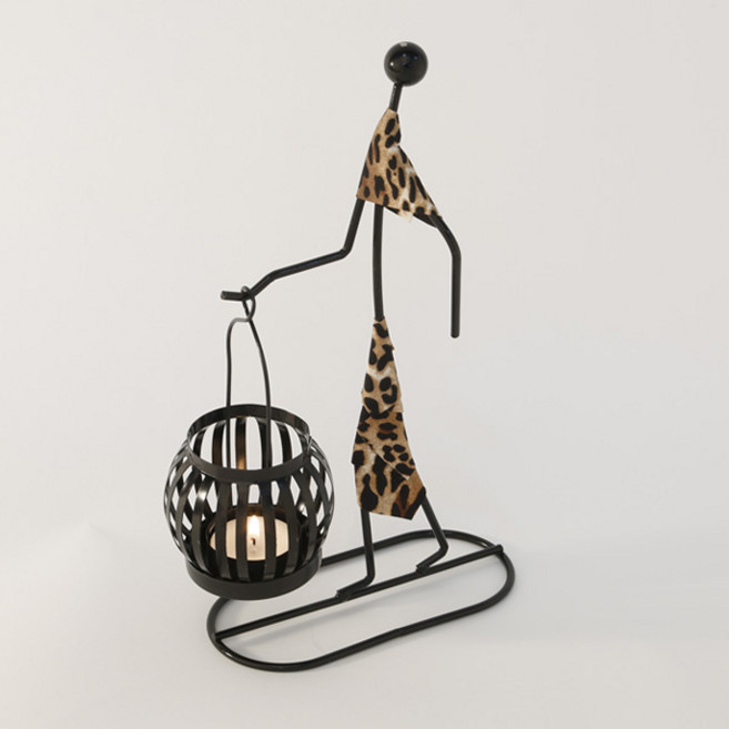 장바9니 밤산책 캔들홀더, 호피