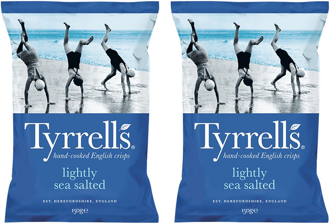 Tyrrells 泰勒思 洋芋片 薄鹽口味, 150g, 2包