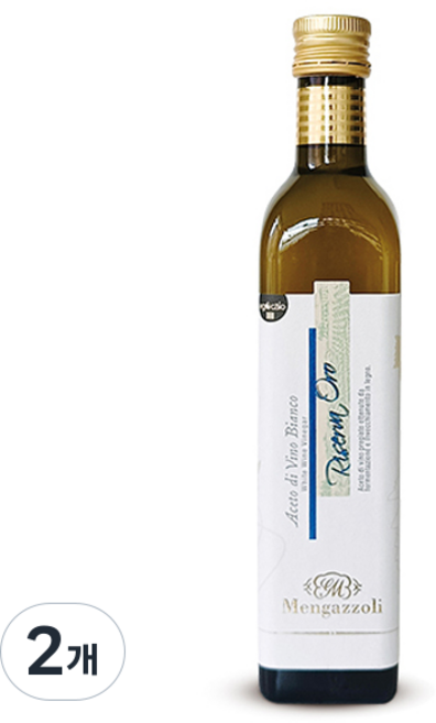 멩가졸리 화이트 와인 비네가 아세토 디 비노 와인식초, 500ml, 2개