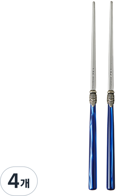 EME 나폴레옹 커트러리 젓가락, 펄 블루, 단품, 4개