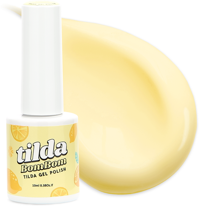 tilda 폴리쉬 컬러젤 매니큐어, T002 레몬쉬폰, 1개, 10ml
