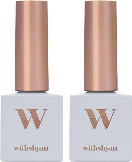 위드샨 프로페셔널 젤 폴리쉬 위드젤, W20 포그, 10g, 2개