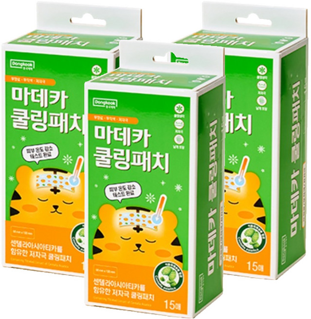 동국제약 마데카 쿨링패치, 15개입, 3개