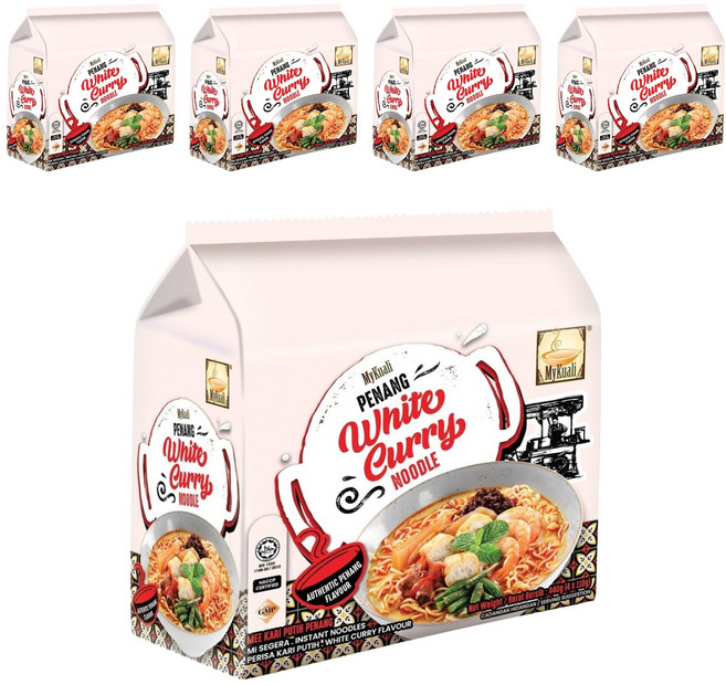 MyKuali 檳城 白咖哩風味麵 110g, 20包