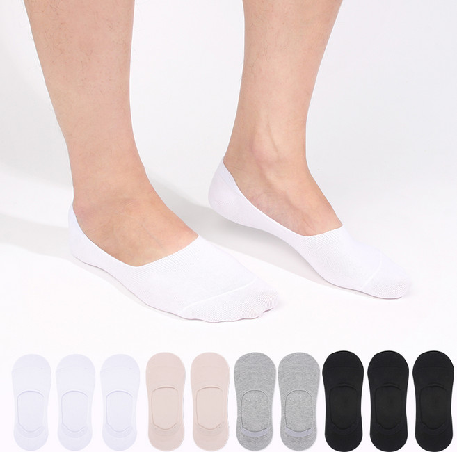 두발로 남성용 안벗겨짐 이중밴드 페이크삭스 10켤레