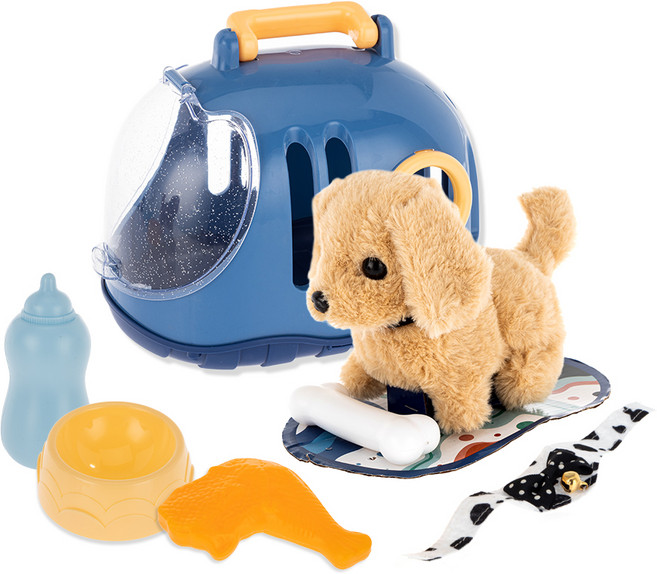 키저스 움직이는 헬로 미니펫 작동동물인형, 13.5cm, 강아지, 1개