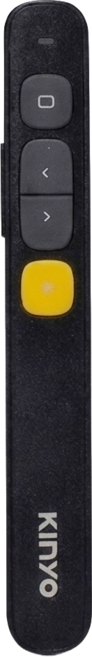 Kinyo 專業輕薄雷射簡報筆 139.2 x 19.2 x 15.4mm 19.6g, 黑色, 1支