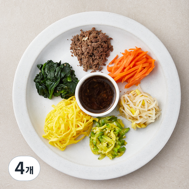 킨더가든 우리아이 한우비빔밥세트, 185g, 4개