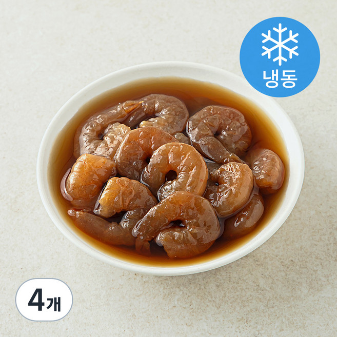 The 푸짐한 정성가득 간장새우장 (냉동), 200g, 4개