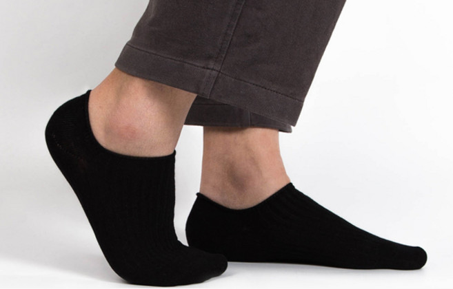 남성용 프리미엄 찐 골지 페이크 덧신 6켤레