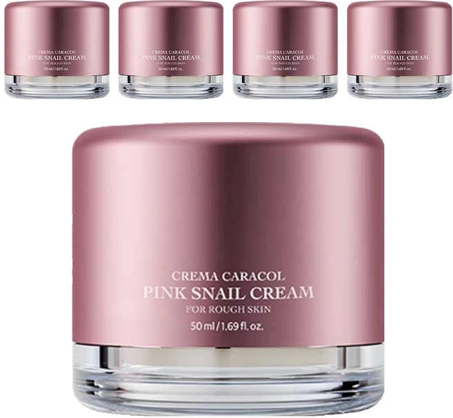 자민경 크레마카라콜 핑크 스네일 크림, 50ml, 5개 - 쿠팡