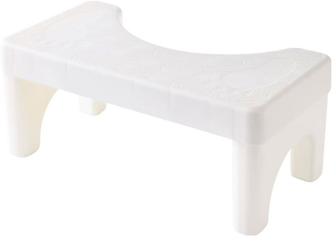 코지웰 화장실용 다용도 변기 발 받침대, 화이트, 1개