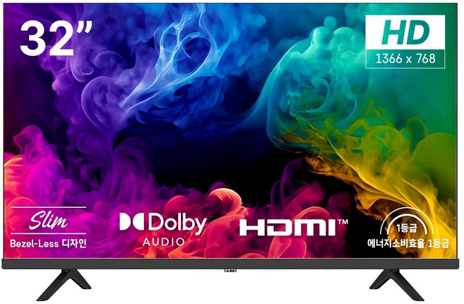 홈플래닛 32인치 HD LED TV, HPT320FLMA, 고객직접설치, 스탠드형, 81cm(32인치)