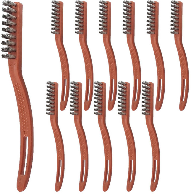 데일드 묵은때 제거 스텐 브러쉬, 혼합색상, 12개