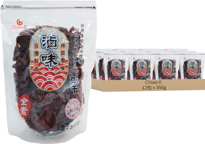 Chiao-E 巧益 豆干 豆乾 滷味 全素, 12包, 350g