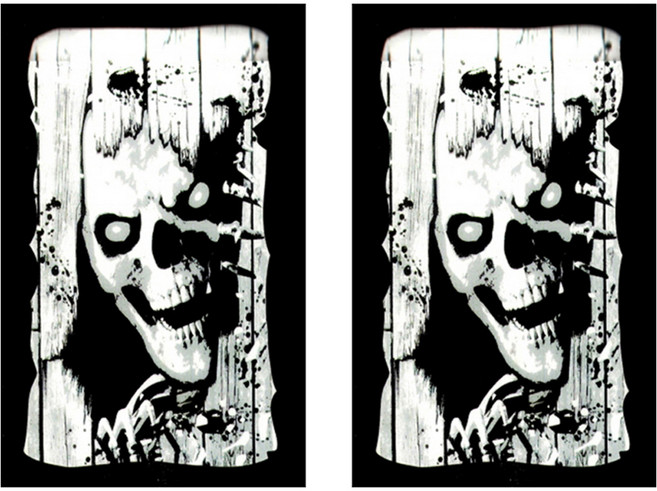 스투피드 할로윈 월데코장식 호러 스켈레톤, 화이트+블랙, 2개