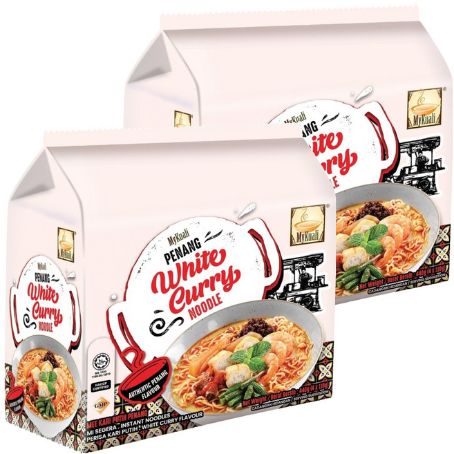 MyKuali 檳城 白咖哩風味麵 110g, 8包