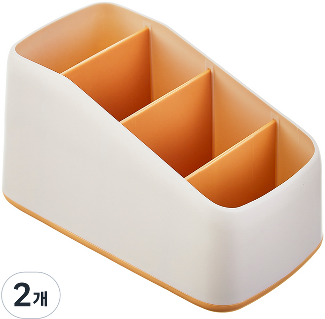 코멧 홈 다용도 수납 정리함, 옐로우, 2개