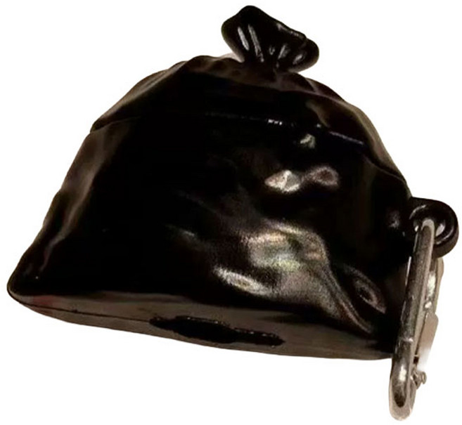 에델린 에어팟 실리콘 보호 케이스 고리, 블랙 쓰레기봉투, 1개, Airpods 4