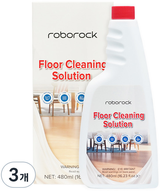 로보락 전용 클리너 R2602, 480ml, 3개