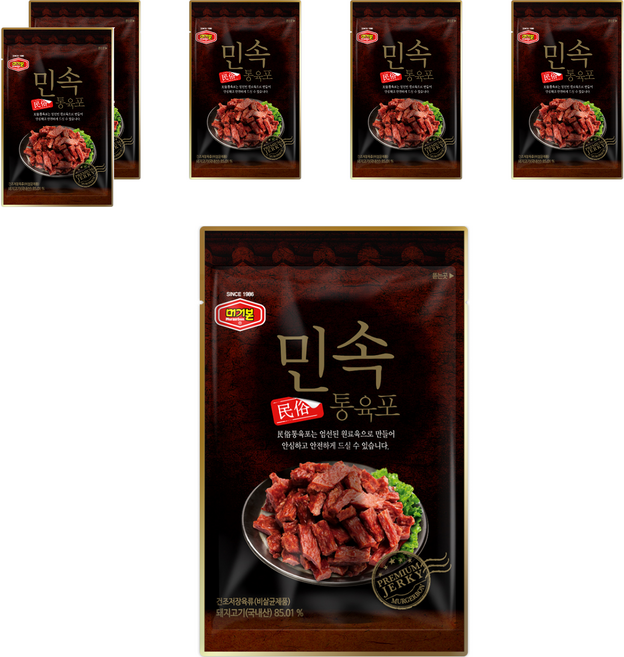 머거본 민속 통육포, 35g, 6개