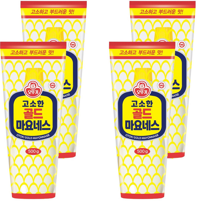 오뚜기 고소한 골드 마요네스, 500g, 4개