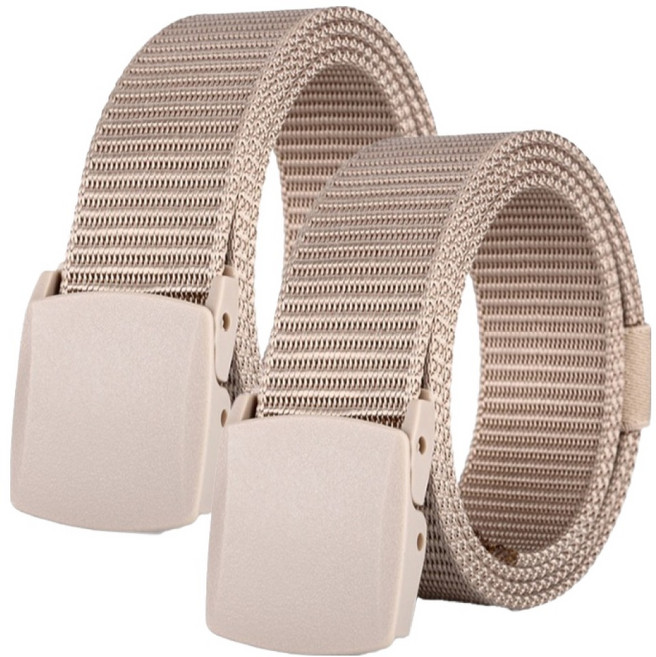 와이홉 캐주얼 작업복 아웃도어 벨트, 베이지, 2개